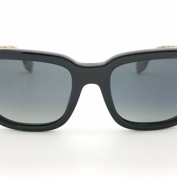 BURBERRY SUNGLASSES PLAID GREY! NEW! - Picture 2 of 5